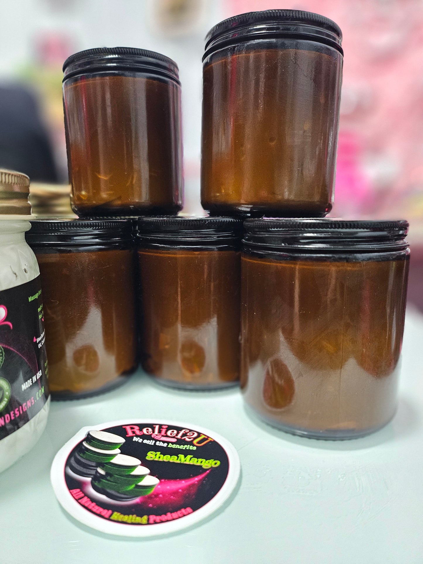 SHEAMANGO BALM (ORGANIC) 8oz & 16oz Glass Jars