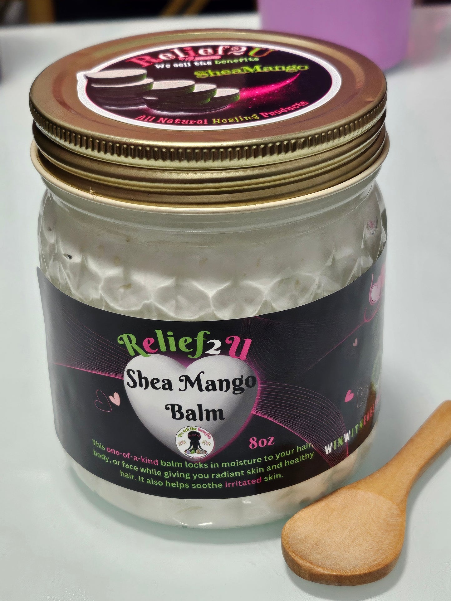 SHEAMANGO BALM (ORGANIC) 8oz & 16oz Glass Jars