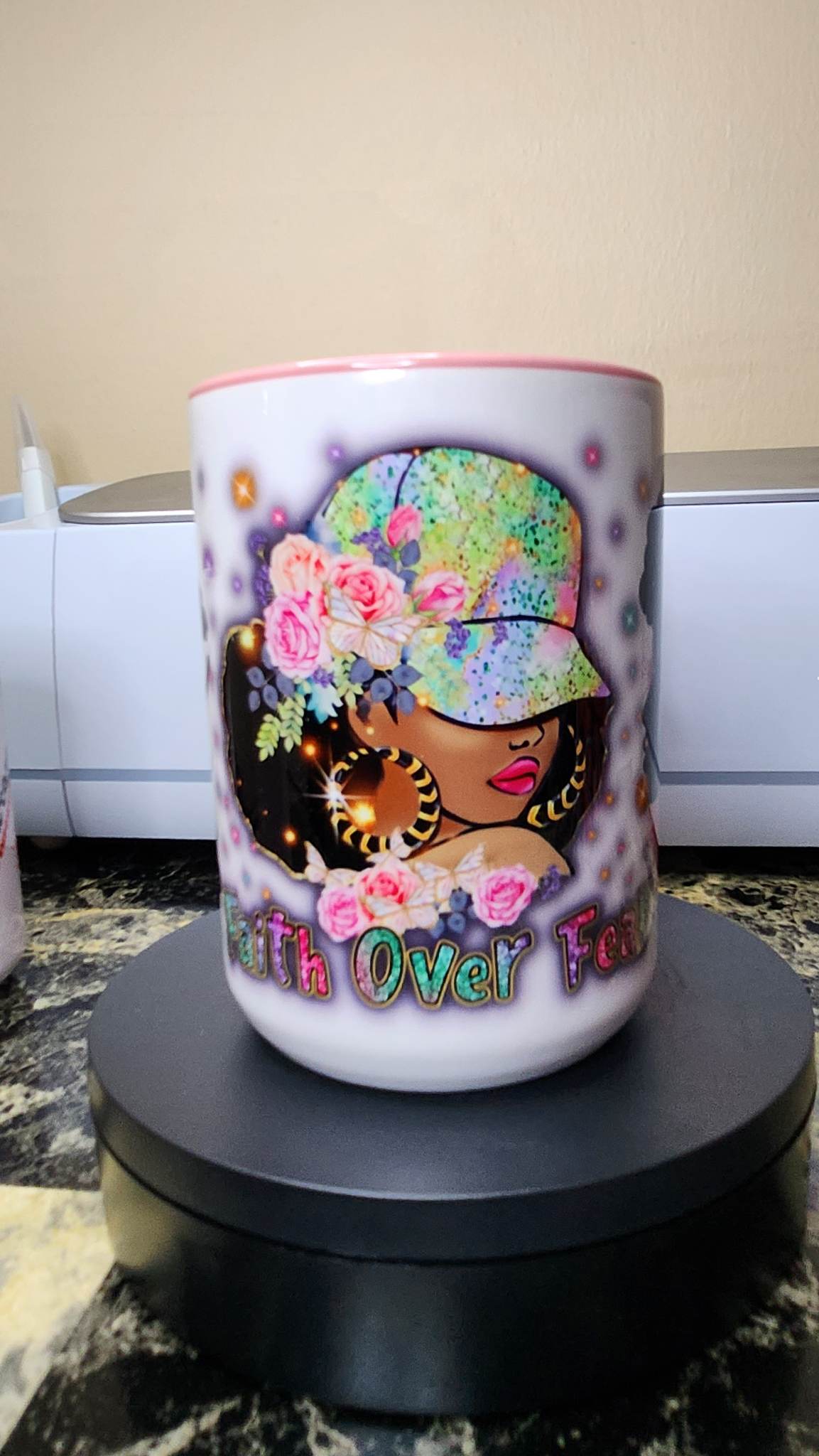 FAITH OVER FEAR (Pesonalized) 15oz Coffee Mug