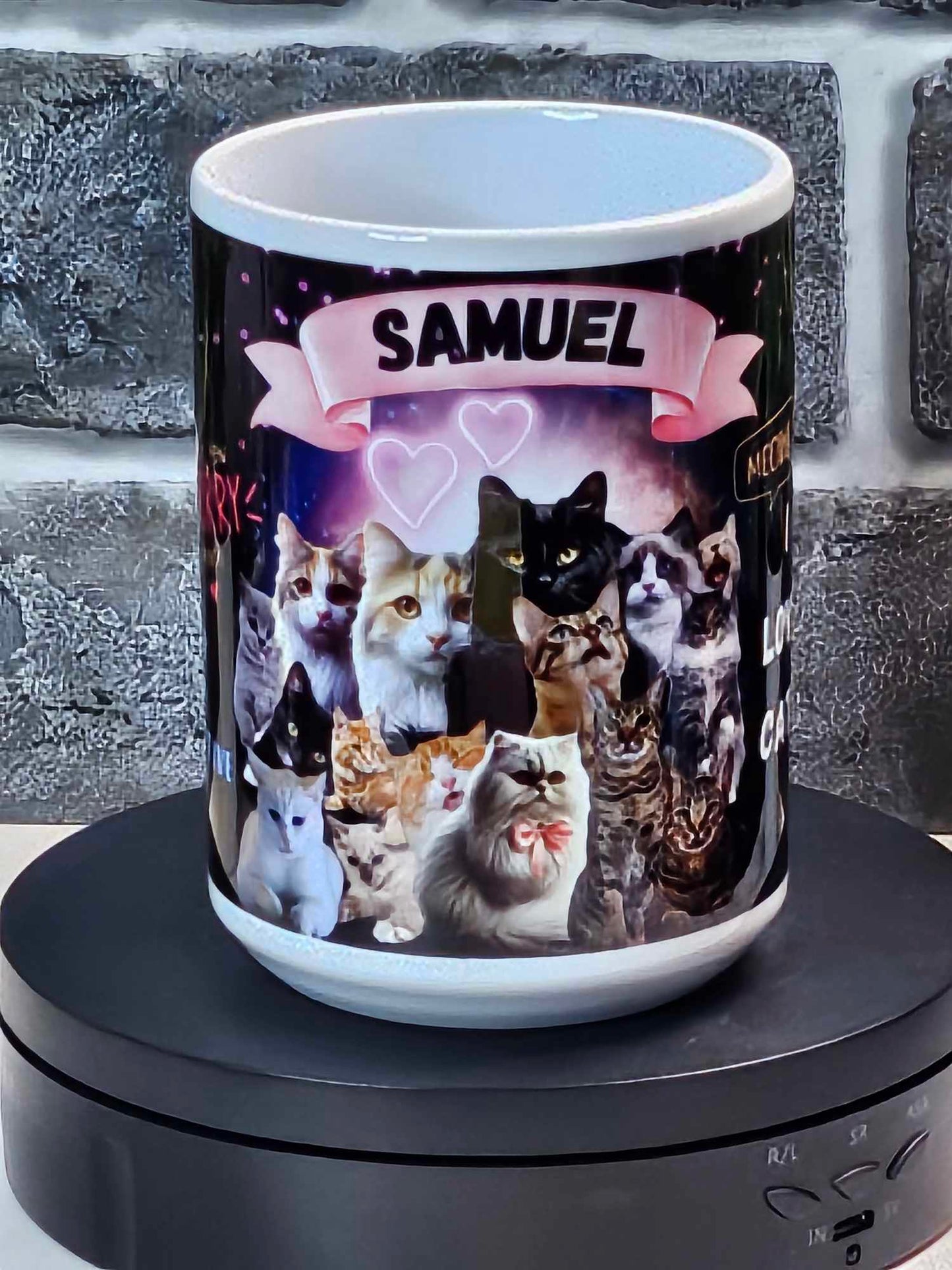 CATS RULE THE WORLD (Personalized) 20oz Tumbler or 15oz Ceramic Mug