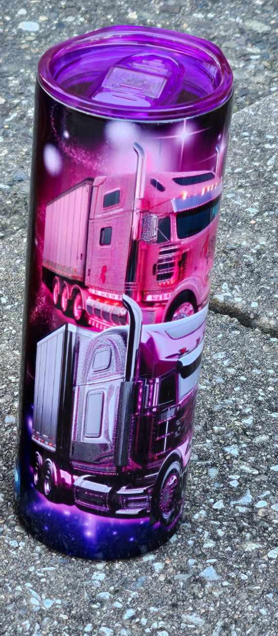 TRUCKING LADY (Personalized) 20oz Stainless Steel Tumbler