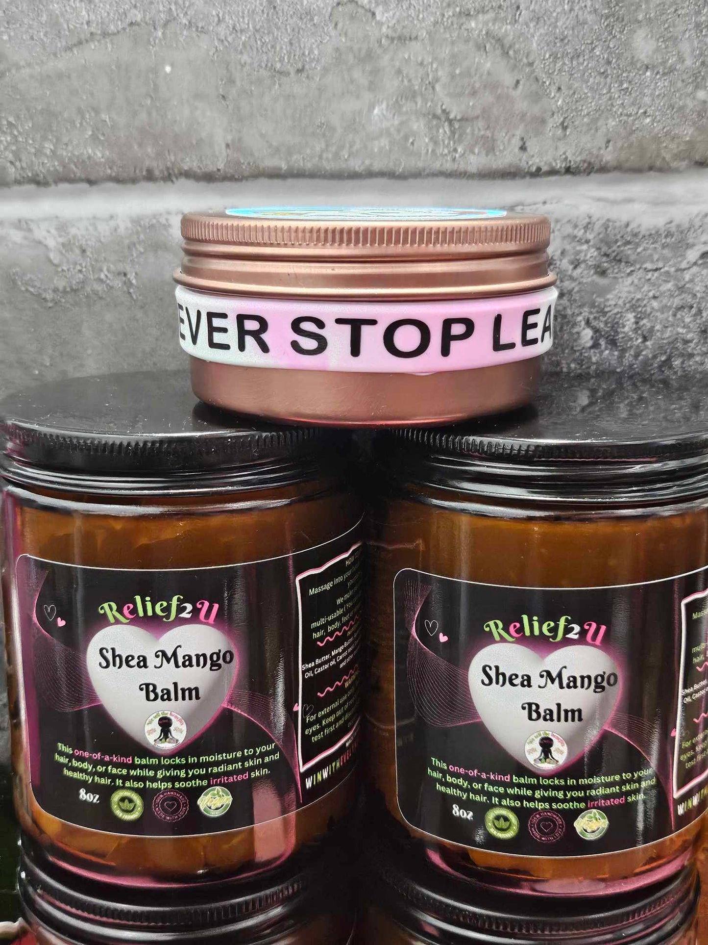 SHEAMANGO BALM (ORGANIC) 8oz & 16oz Glass Jars