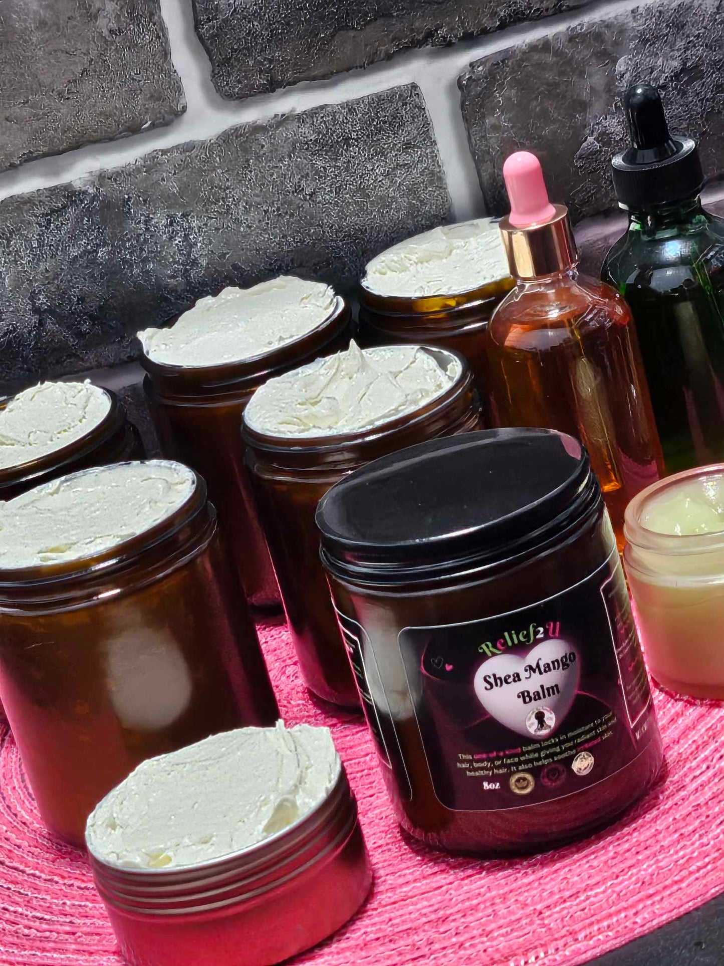 SHEAMANGO BALM (ORGANIC) 8oz & 16oz Glass Jars