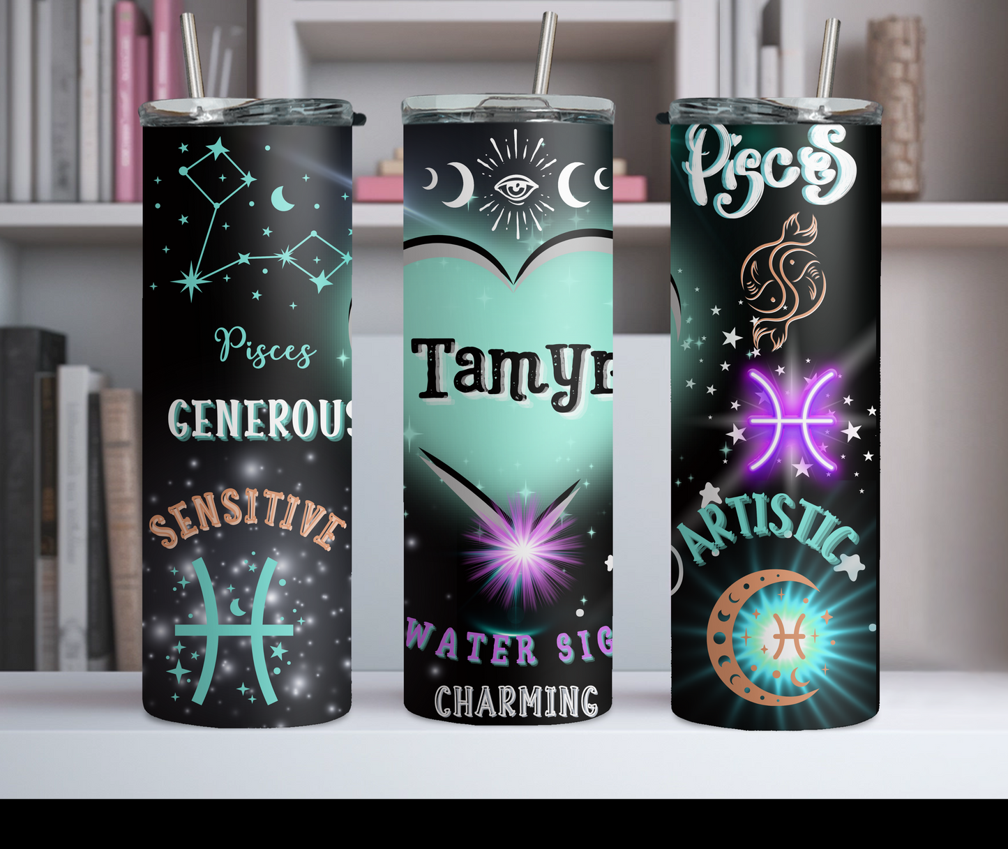 PISCES ZODIAC (Personalized) 20oz Tumbler