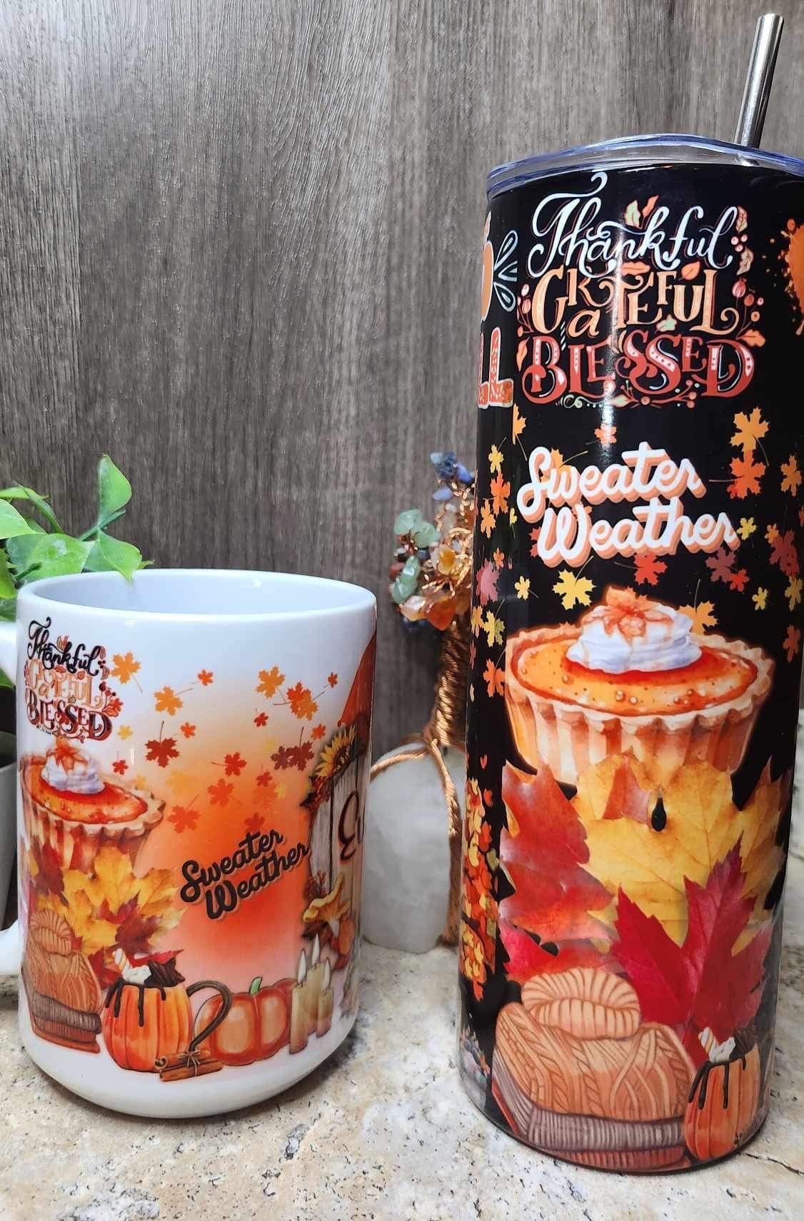 FALL SWEATER WEATHER MUG (Personalized ) 15oz