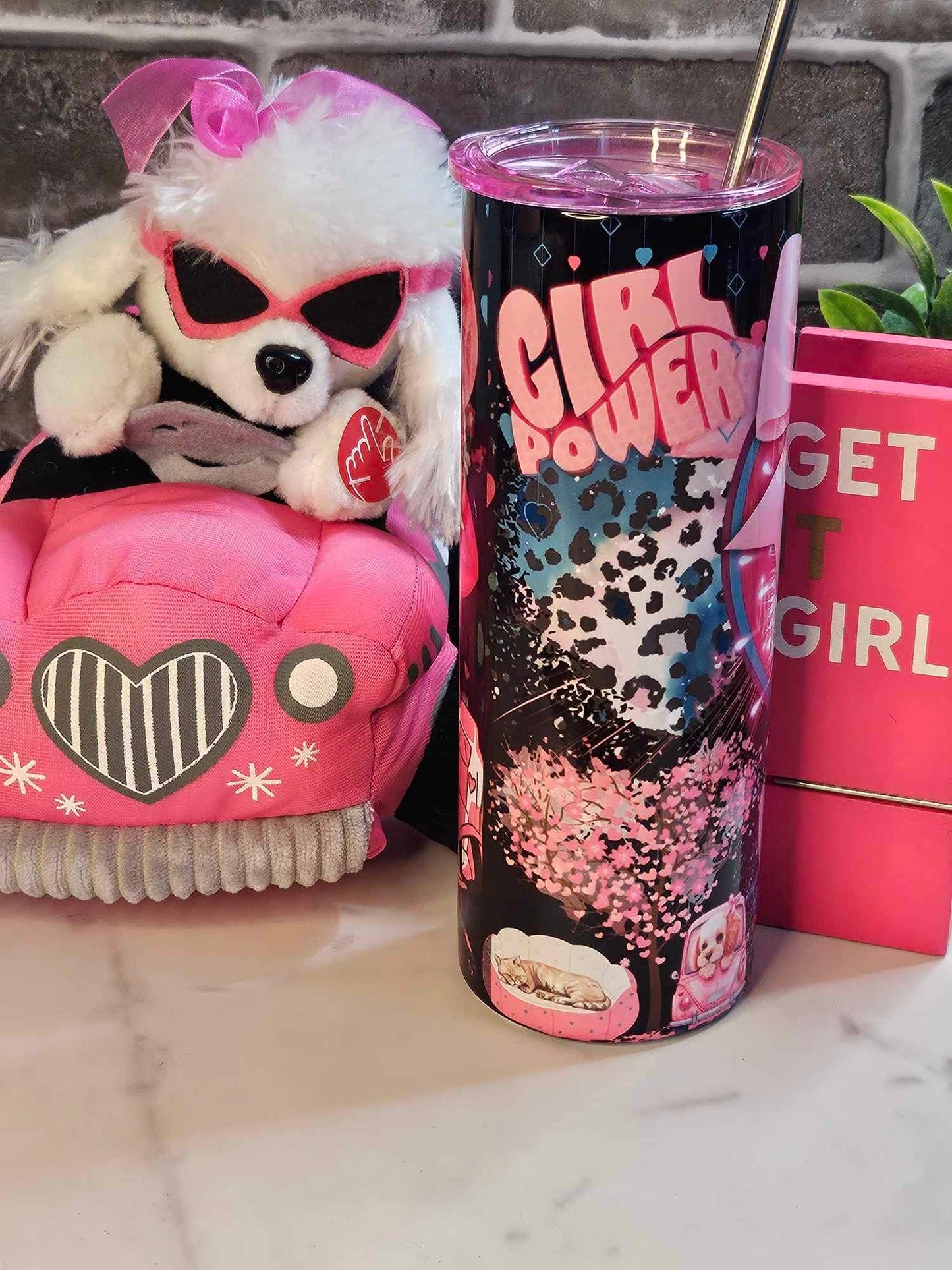 I'M BEAUTIFUL (20oz TUMBLER W/STAINLESS STEEL STRAW