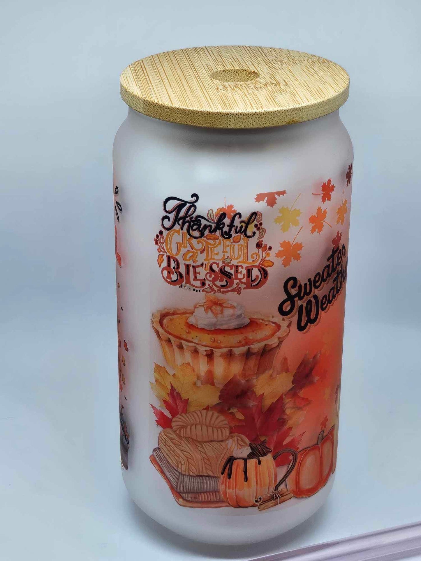 FALL SWEETNESS GLASS (Personalized) 18oz Tumbler