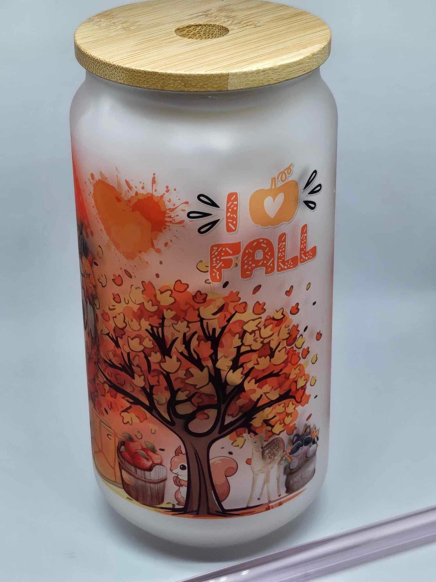 FALL SWEETNESS GLASS (Personalized) 18oz Tumbler