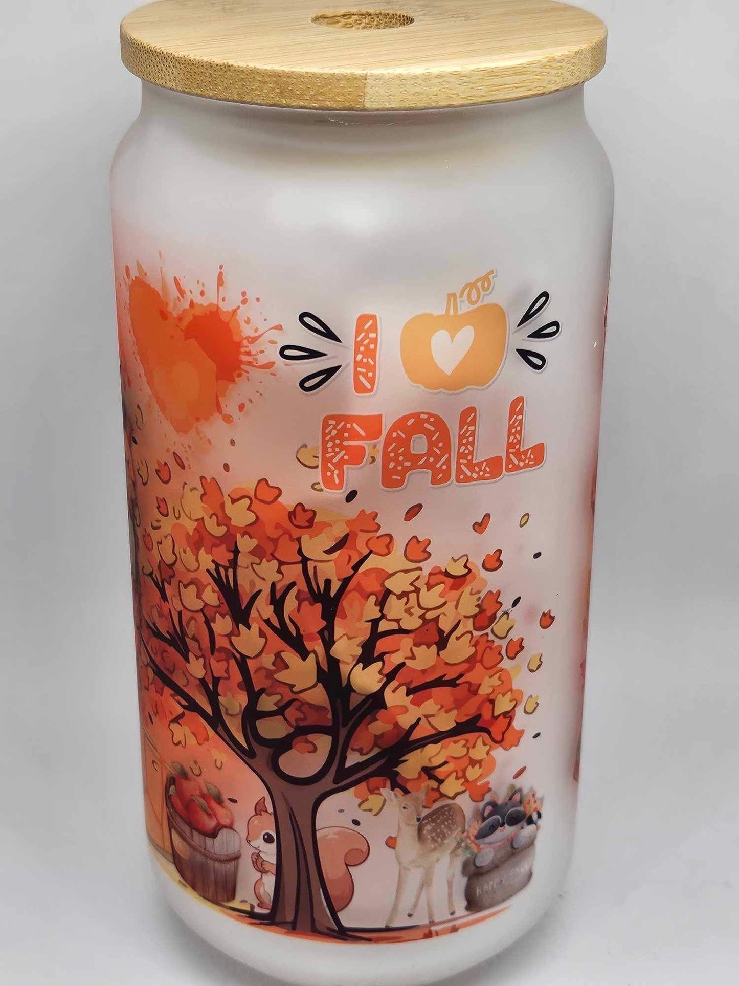 FALL SWEETNESS GLASS (Personalized) 18oz Tumbler