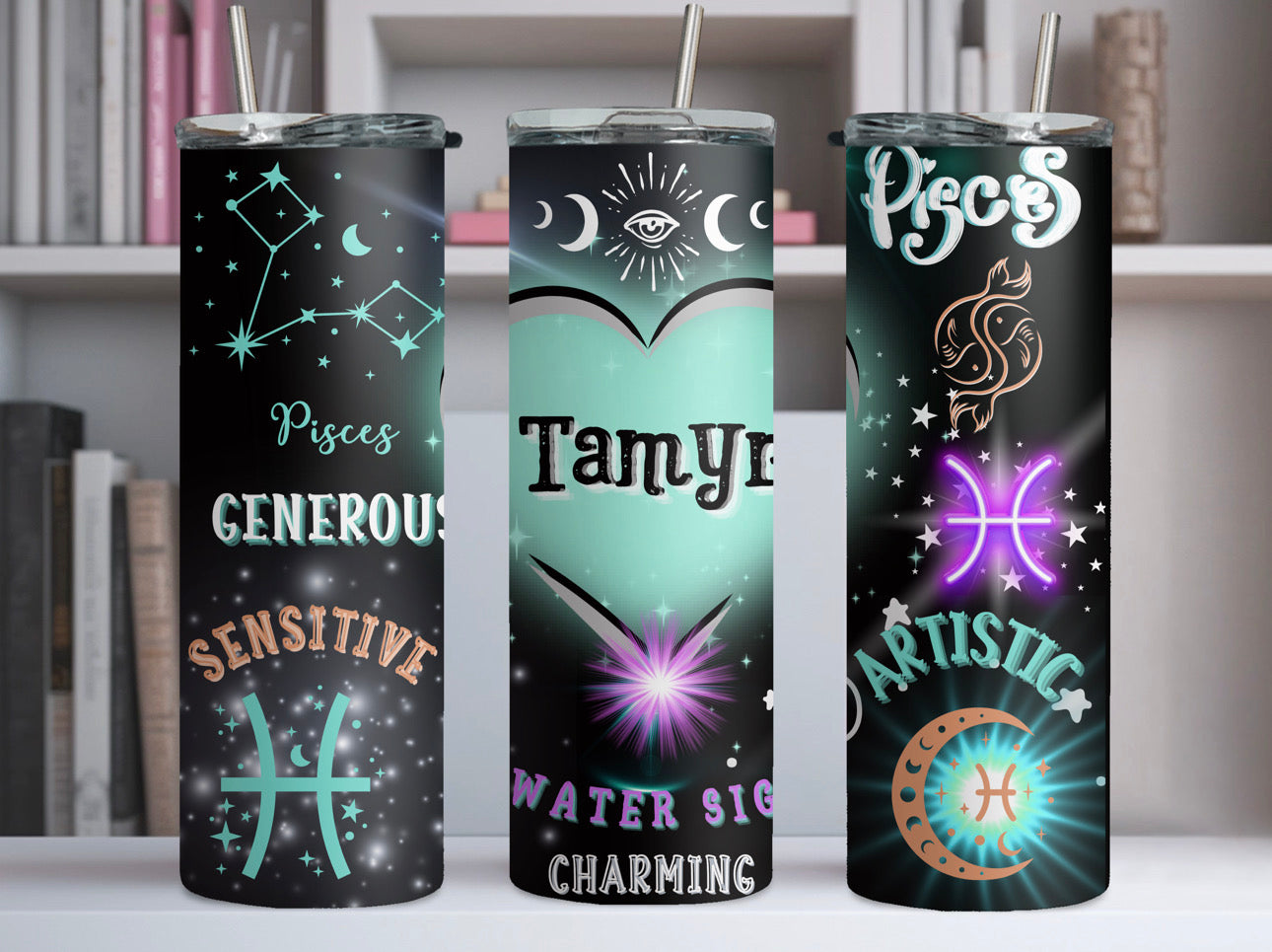 PISCES ZODIAC (Personalized) 20oz Tumbler