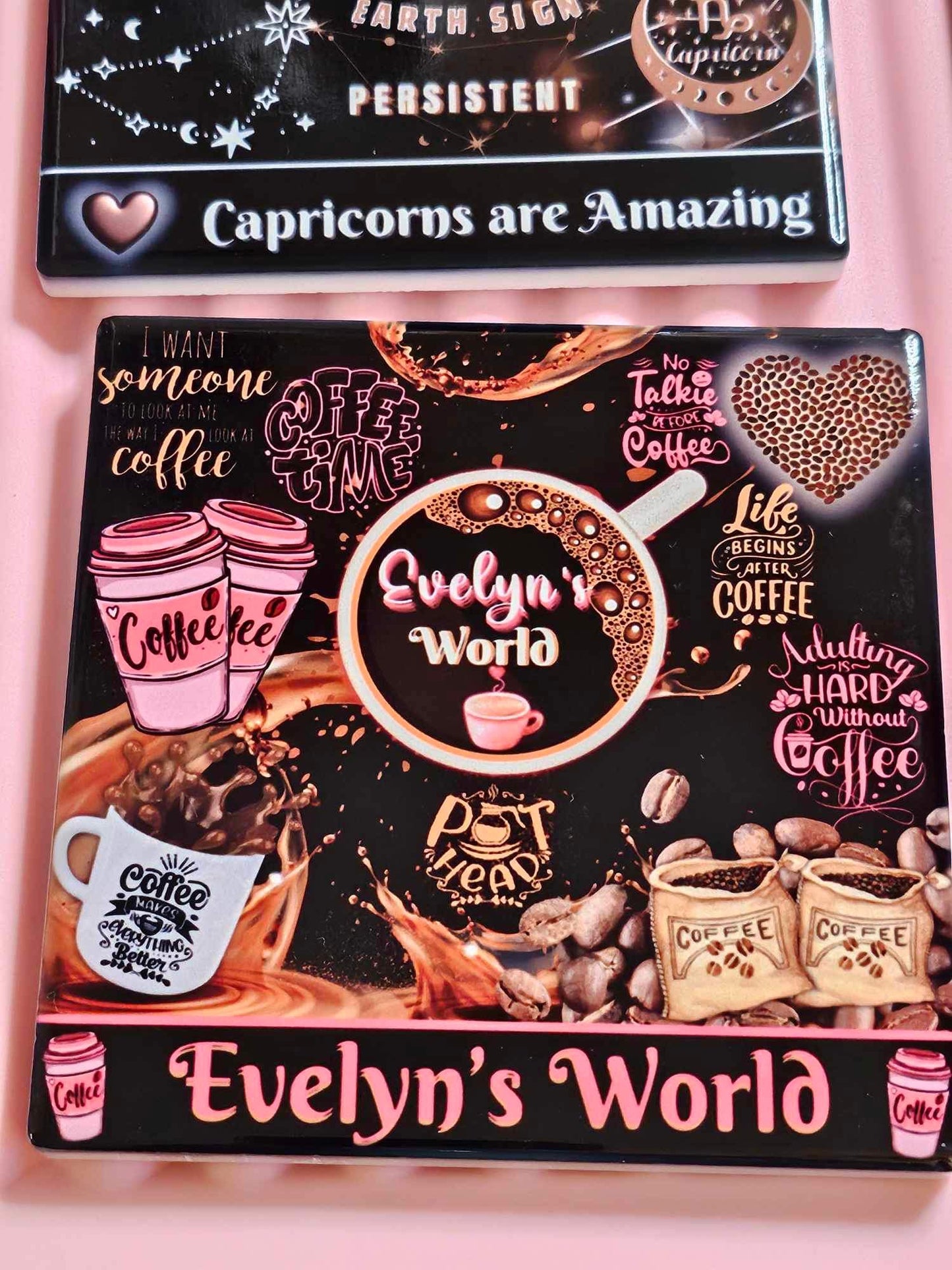 COFFEE WORLD COASTER SET (2 PIECE)