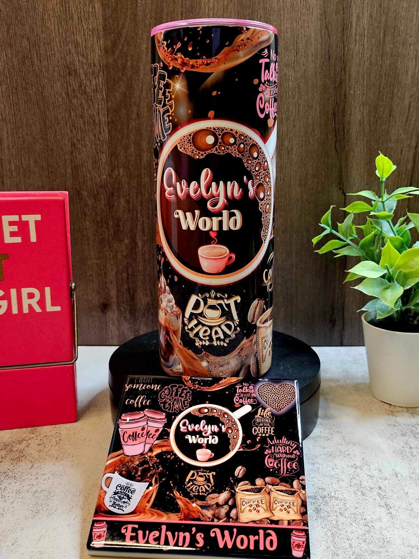 COFFEE WORLD COASTER SET (2 PIECE)