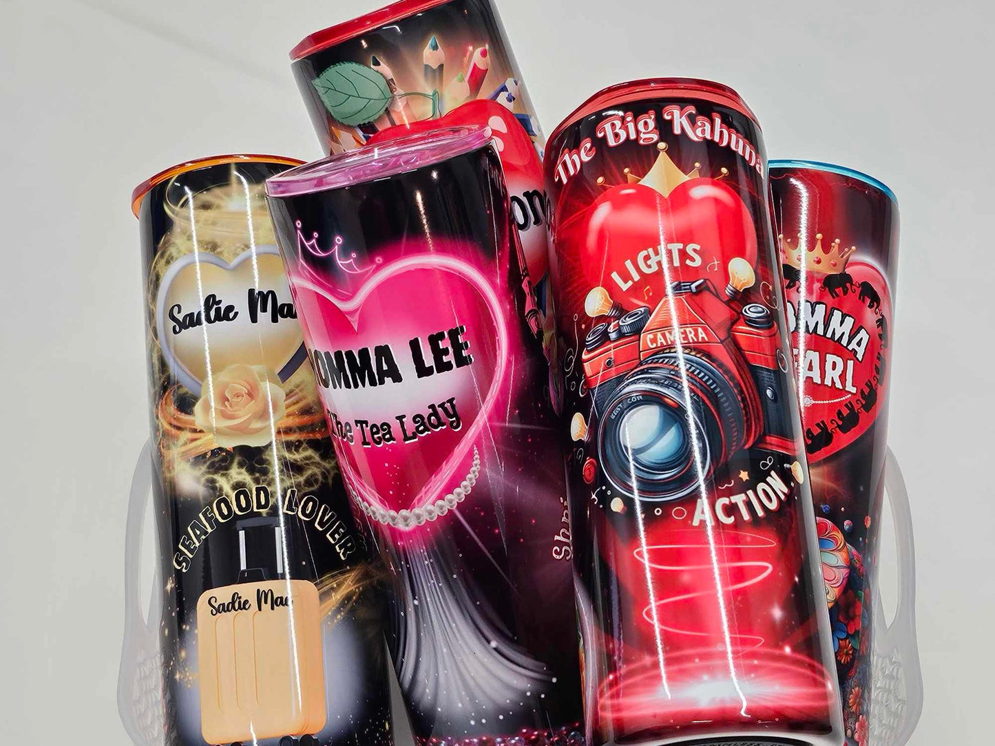 *** CUSTOMIZED TUMBLER (PERSONALIZED) 20oz Stainless Steel Straw