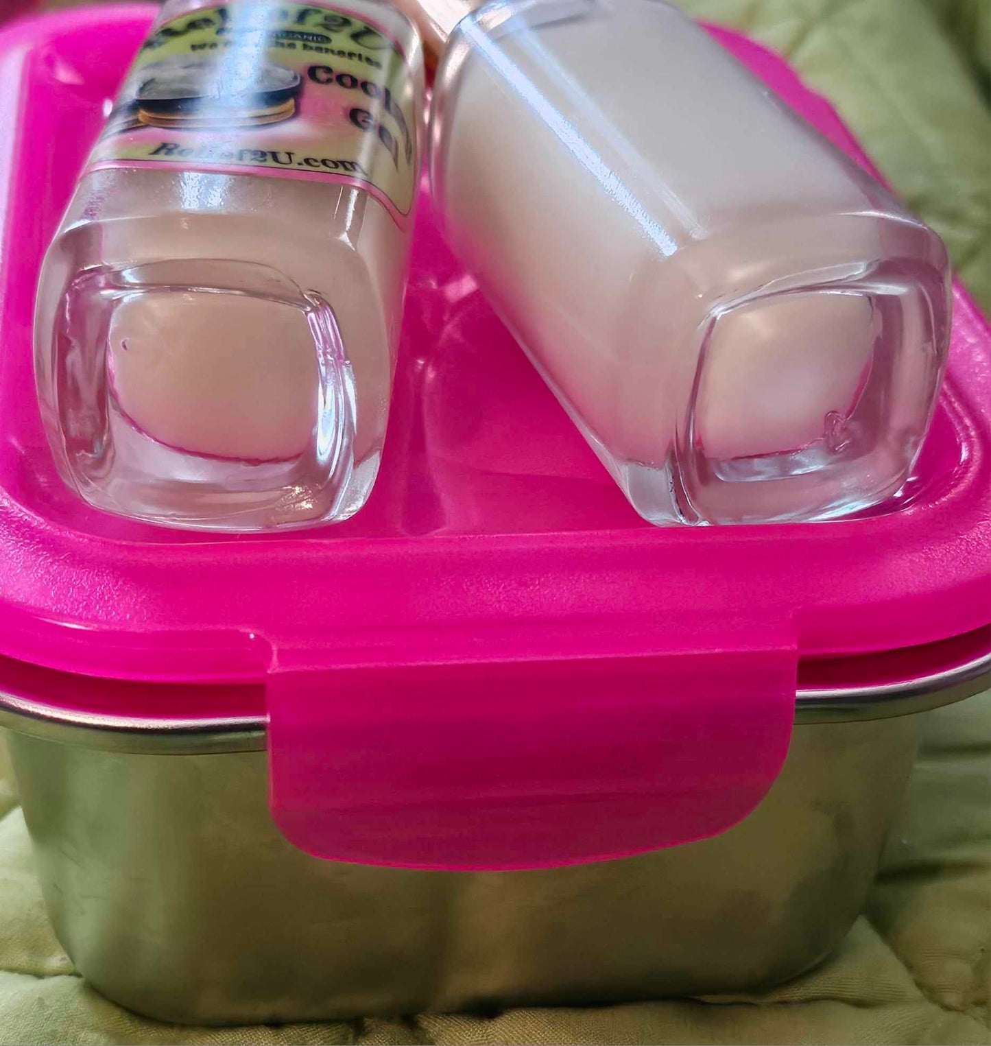 COOLZY GEL (ORGANIC) 1oz & 4oz Glass and Glass Pump Jar