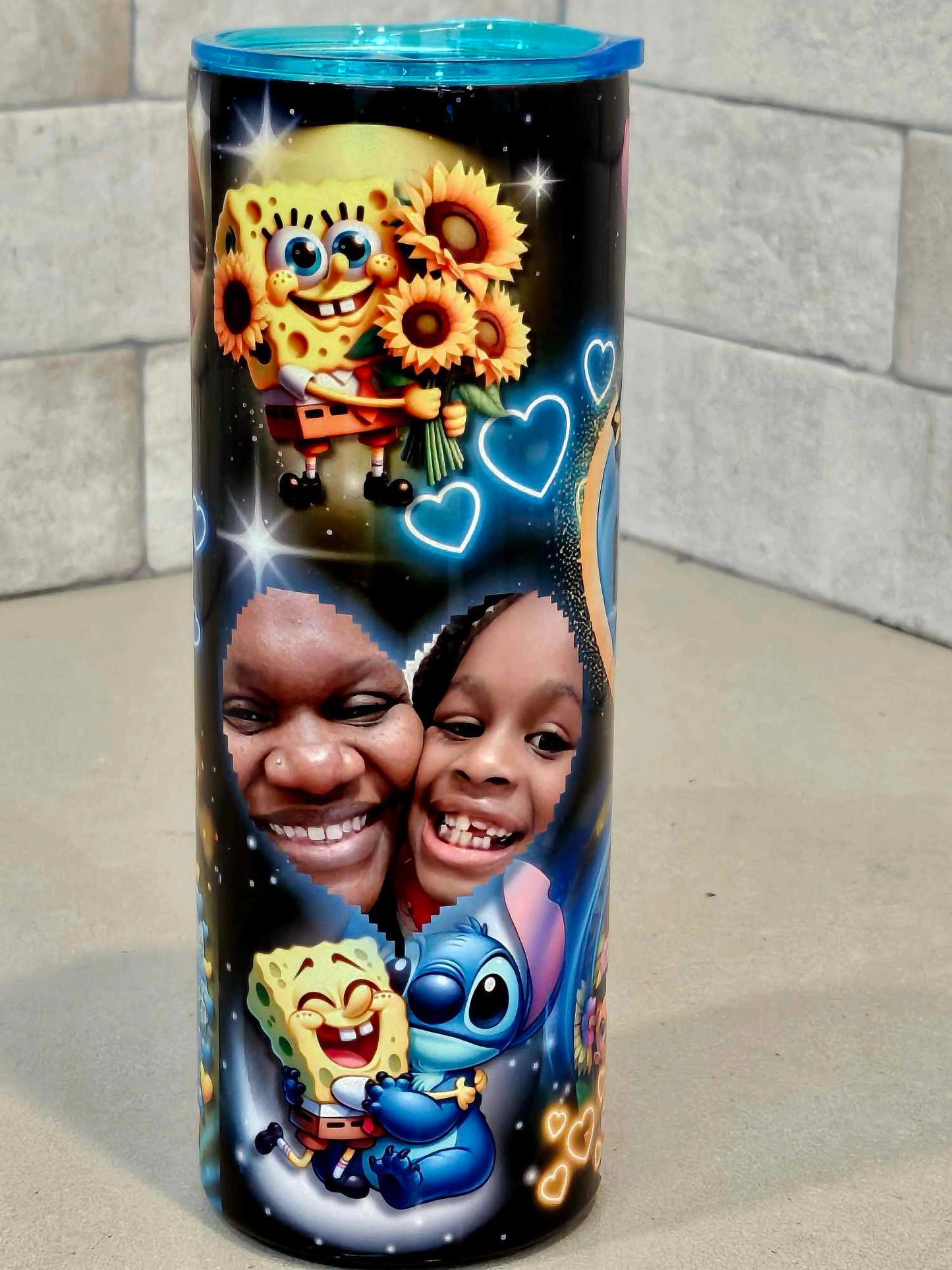 *** CUSTOMIZED TUMBLER (PERSONALIZED) 20oz Stainless Steel Straw