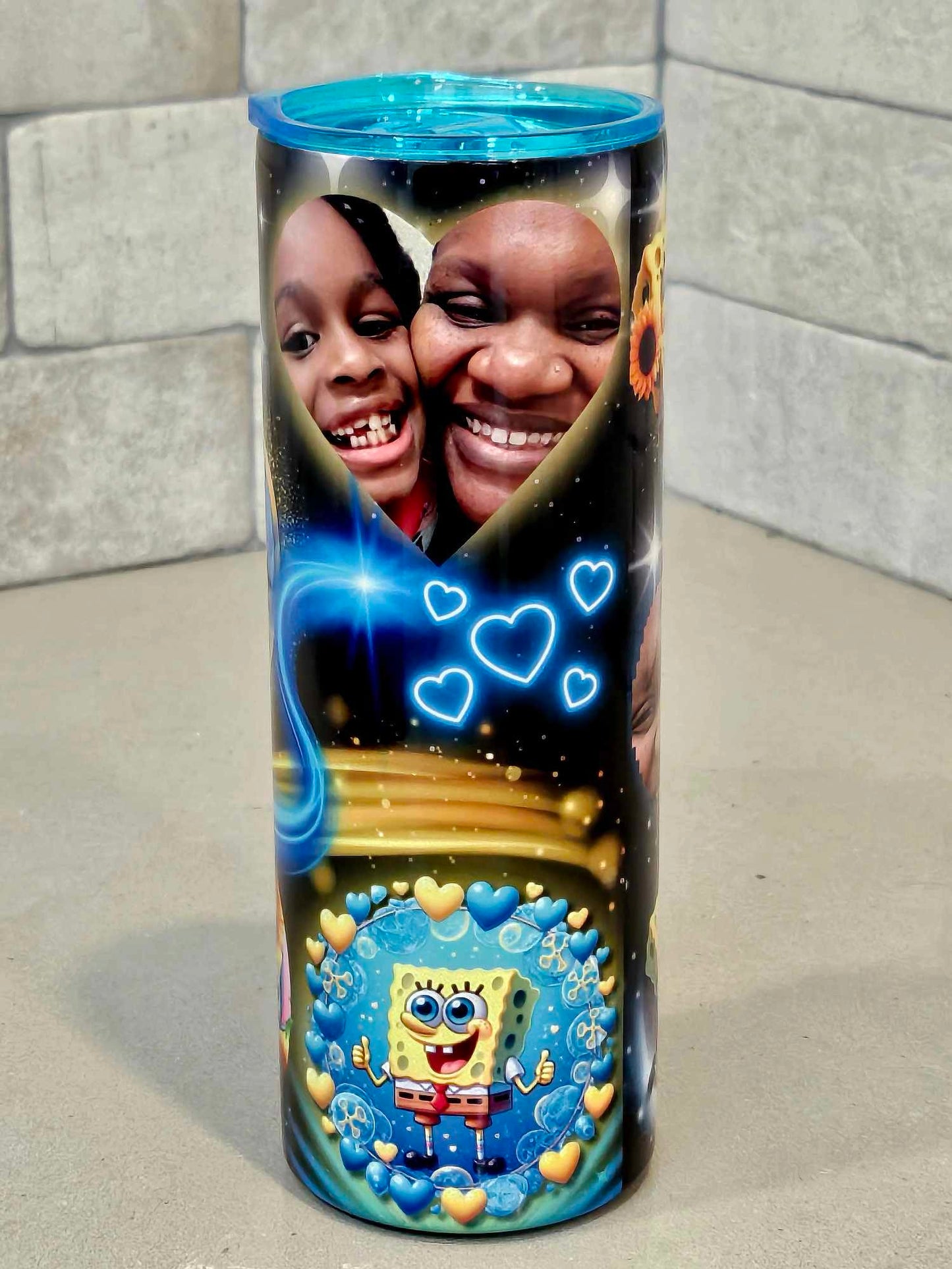 *** CUSTOMIZED TUMBLER (PERSONALIZED) 20oz Stainless Steel Straw