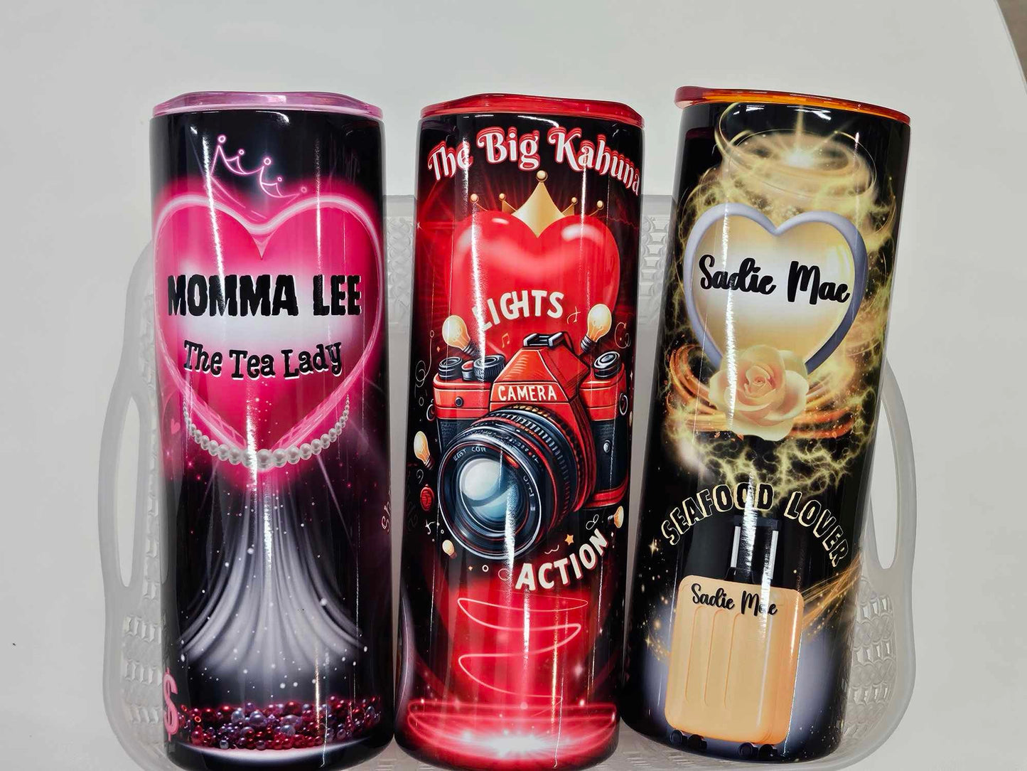 *** CUSTOMIZED TUMBLER (PERSONALIZED) 20oz Stainless Steel Straw