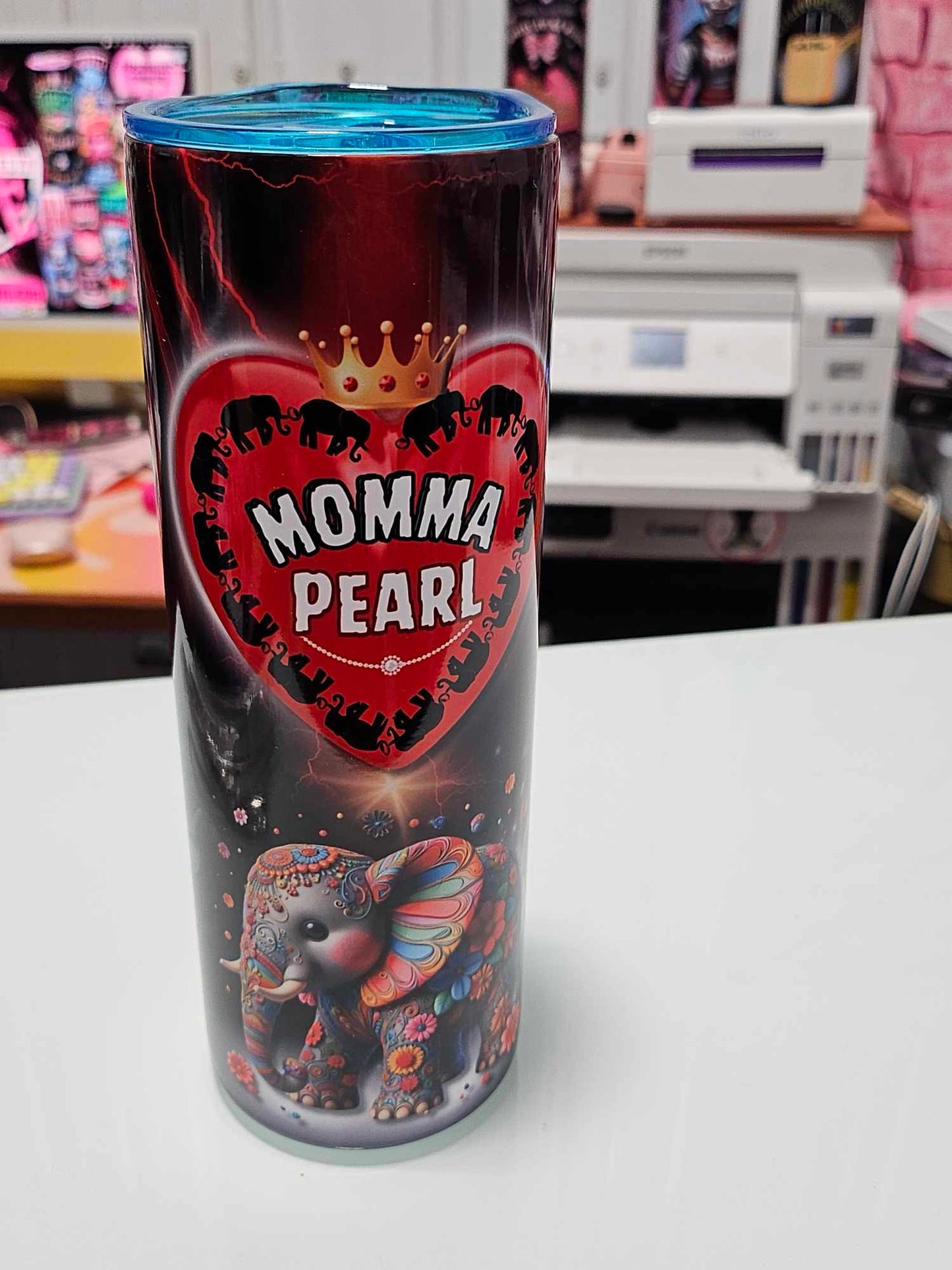 *** CUSTOMIZED TUMBLER (PERSONALIZED) 20oz Stainless Steel Straw