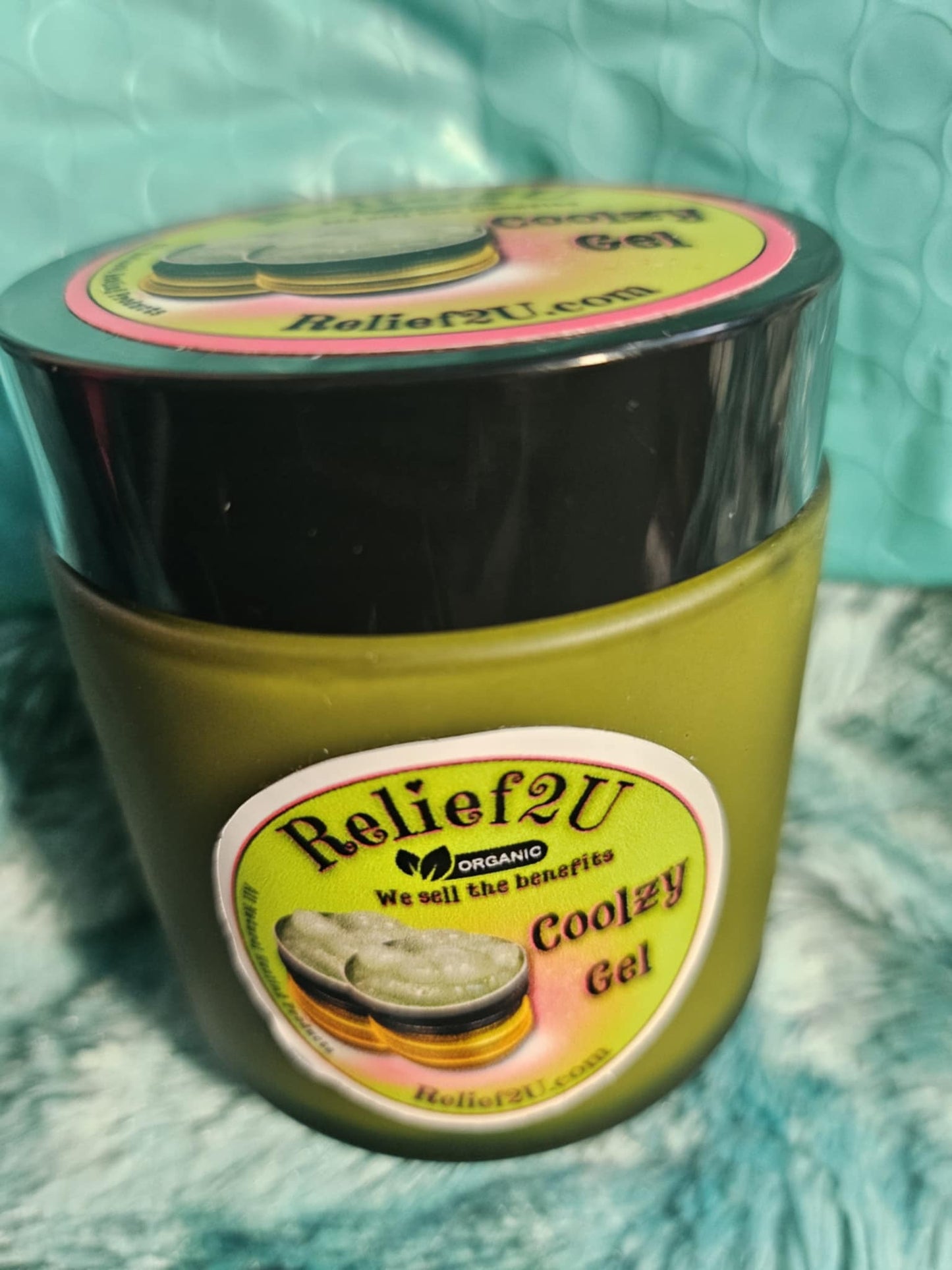 COOLZY GEL (ORGANIC) 1oz & 4oz Glass and Glass Pump Jar