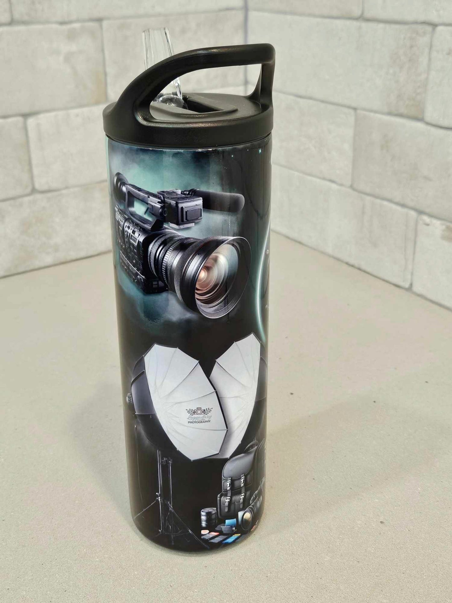 *** CUSTOMIZED TUMBLER (PERSONALIZED) 20oz Stainless Steel Straw