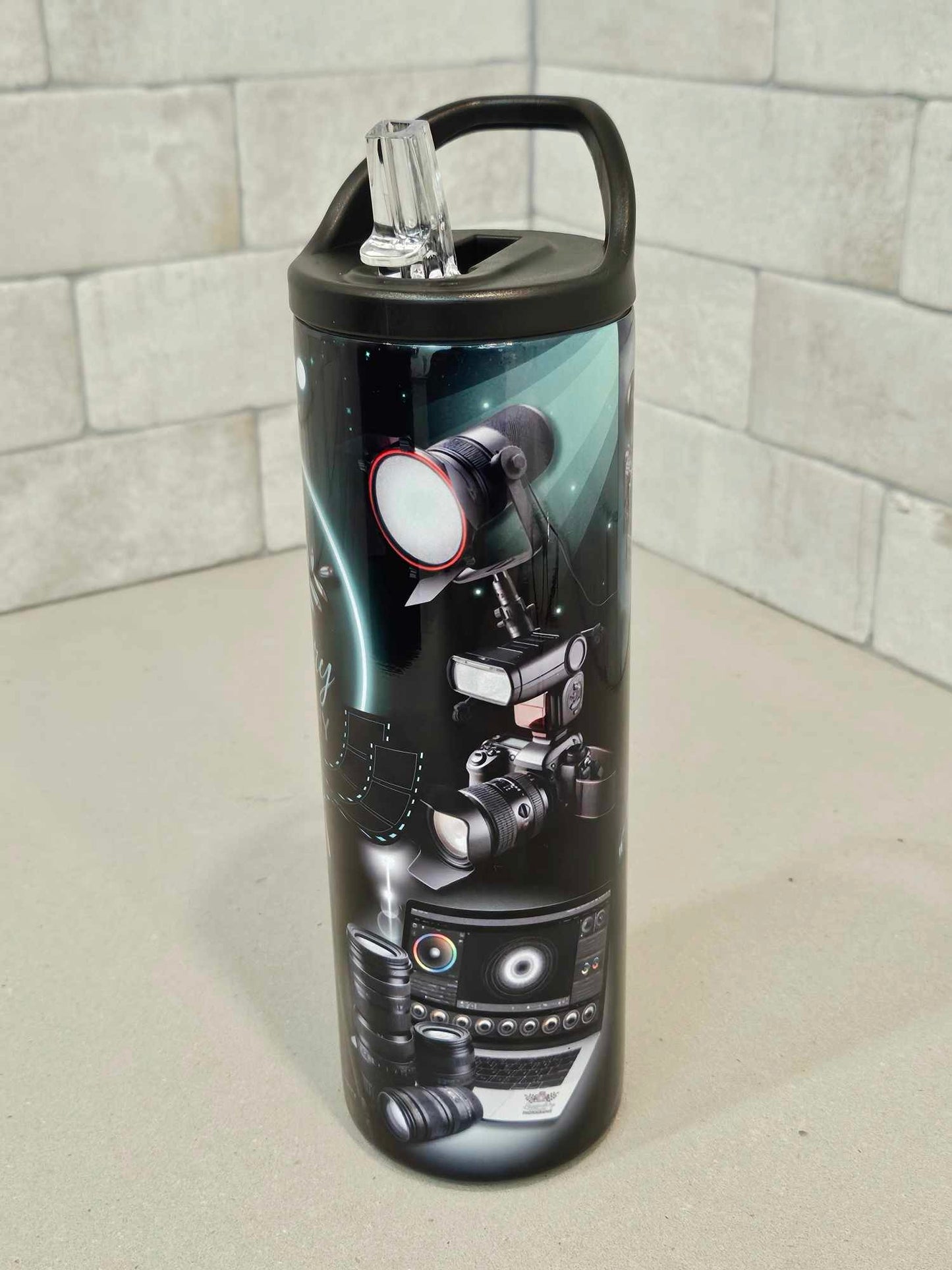 *** CUSTOMIZED TUMBLER (PERSONALIZED) 20oz Stainless Steel Straw