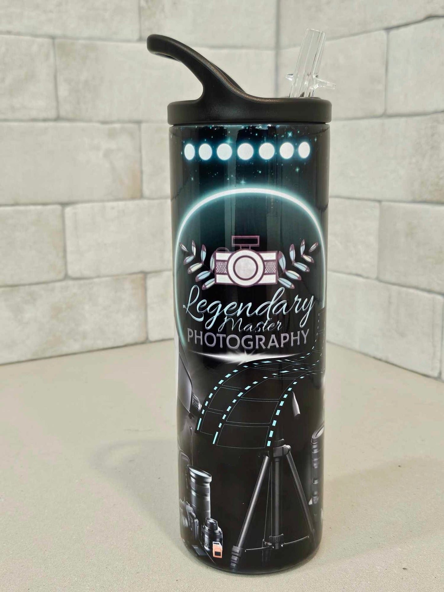 *** CUSTOMIZED TUMBLER (PERSONALIZED) 20oz Stainless Steel Straw