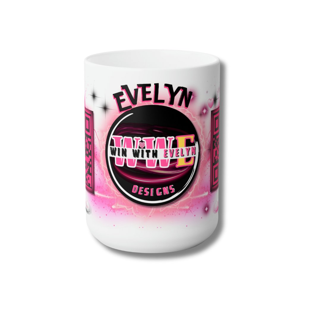 LOGO/QR CODE/CUSTOM DESIGN PERSONALIZED MUG 15oz CERAMIC