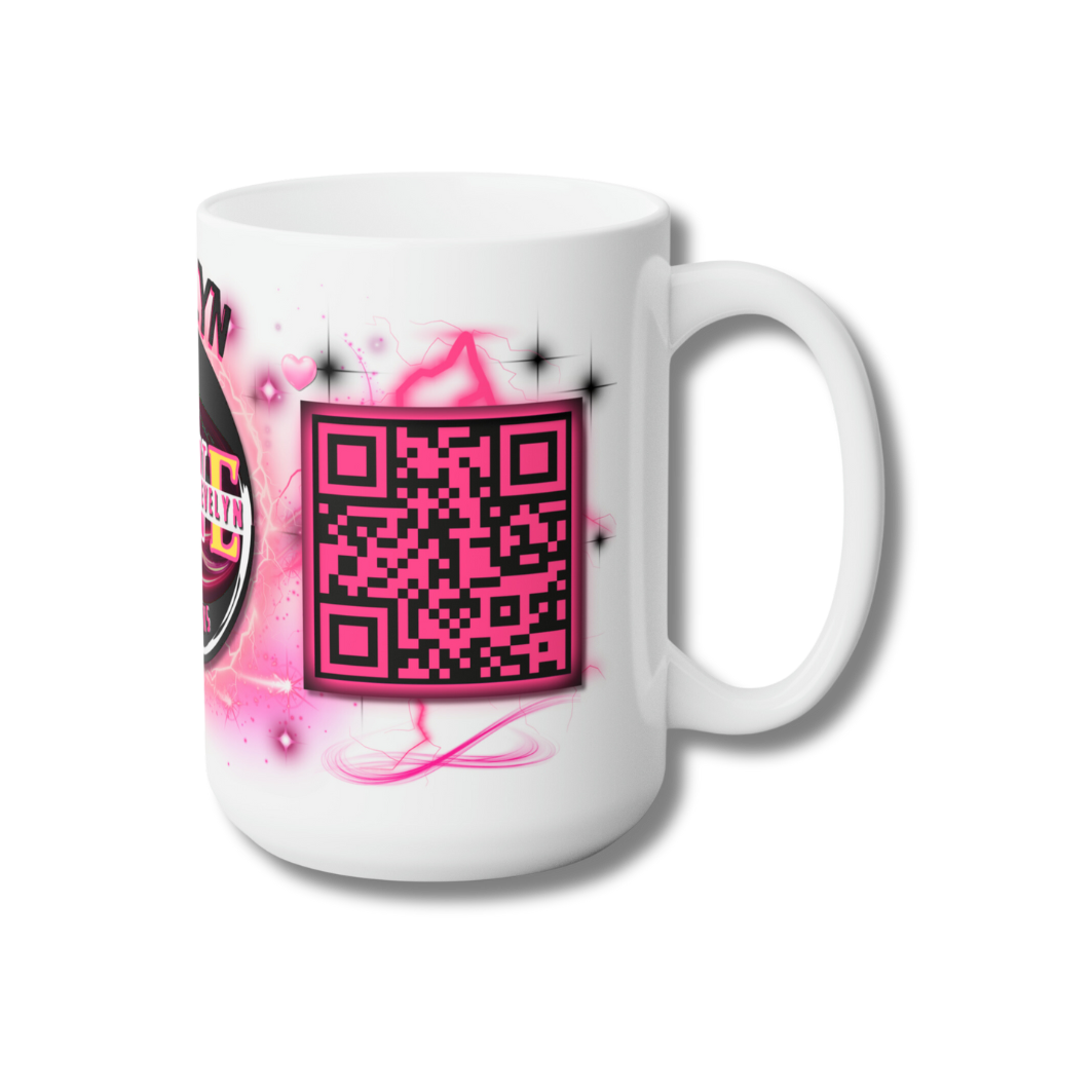 LOGO/QR CODE/CUSTOM DESIGN PERSONALIZED MUG 15oz CERAMIC