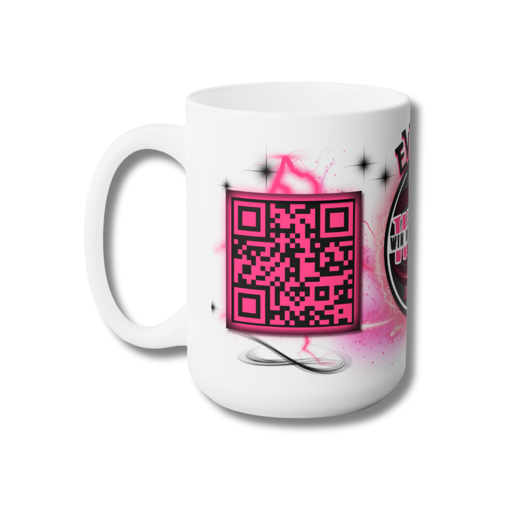 LOGO/QR CODE/CUSTOM DESIGN PERSONALIZED MUG 15oz CERAMIC