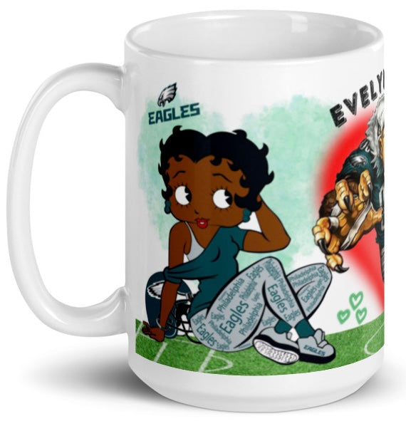 EAGLES #1 FAN MUGs (3 versions) (Personalized) 15oz