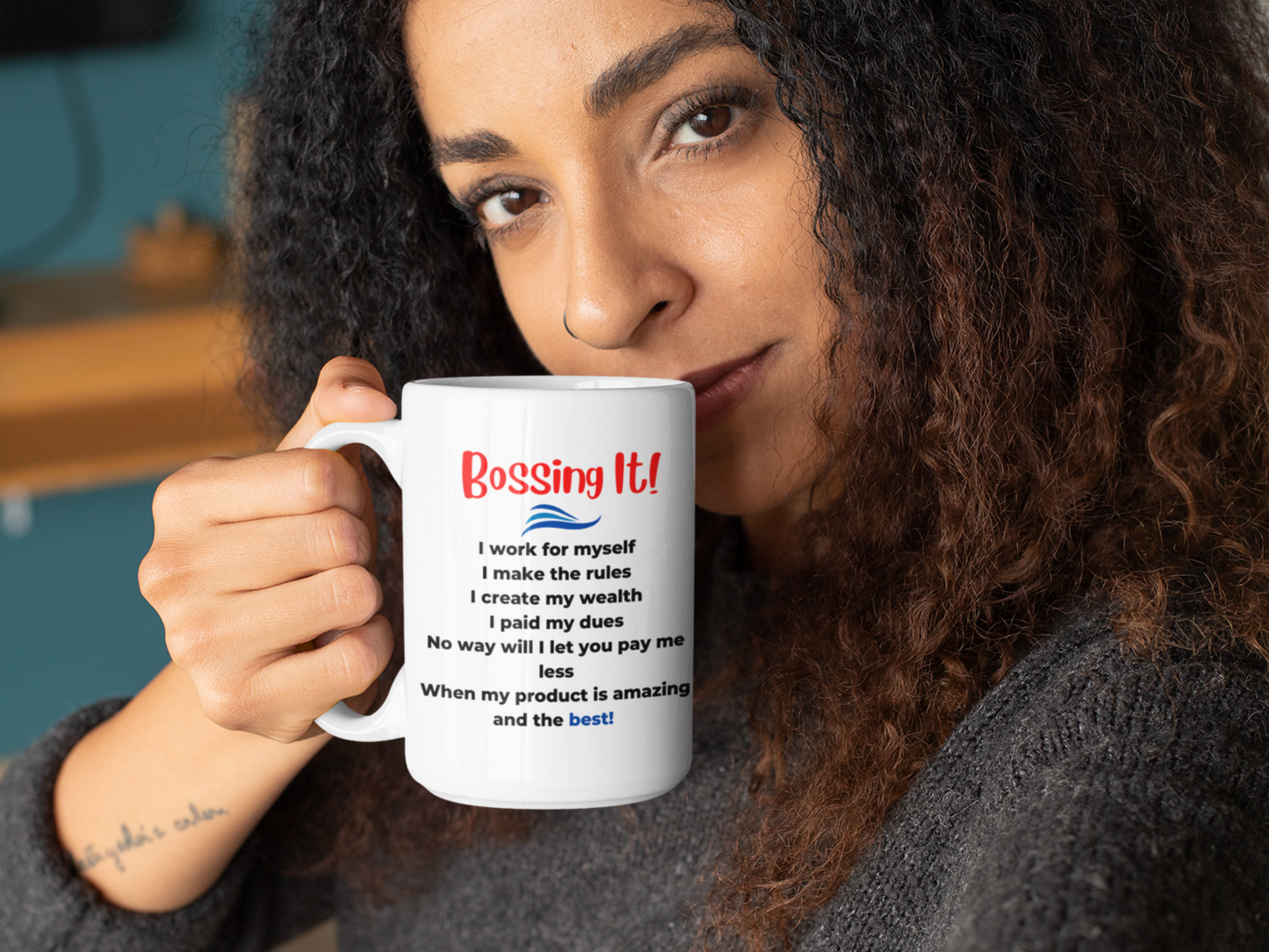 BOSSING IT (non personalized) 15oz mug