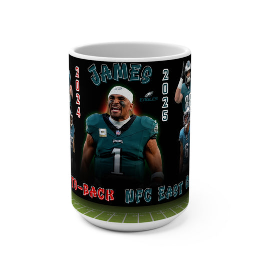 EAGLES #1 FAN MUGs (3 versions)  (Personalized) 15oz