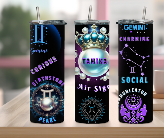 GEMINI ZODIAC (Personalized) 20oz Tumbler