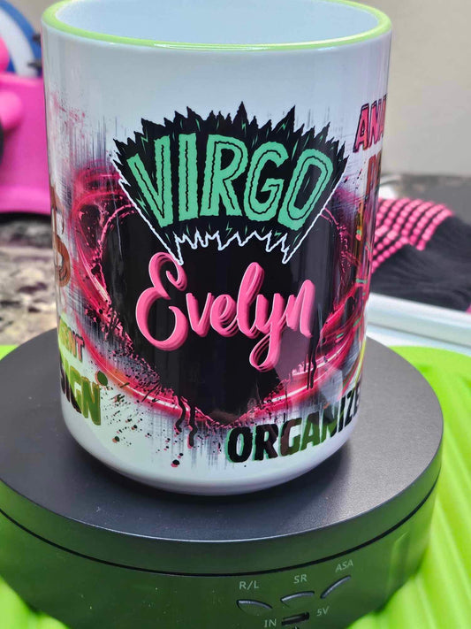 VIRGO ZODIAC MUG (150z ) Personalized